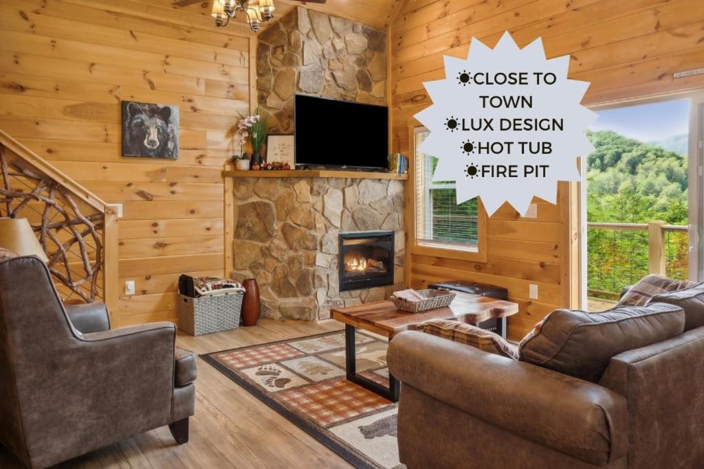 Twin Oaks Cabin ブライソン・シティ エクステリア 写真